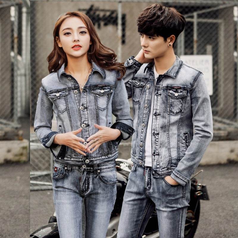 Slim fit Denim Jacket Men And Women Couple Jacket EX-STOCK Canada