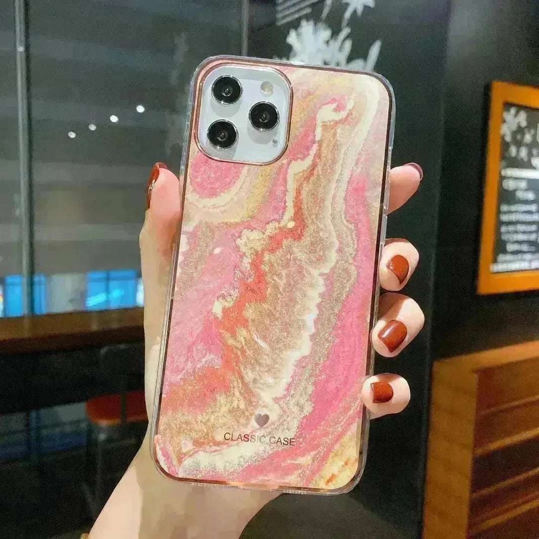 Case d'iPhone en silicone électroplatée