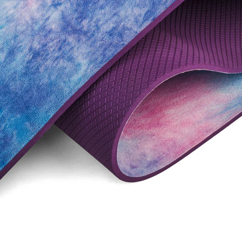 Tie-dyed Natural Rubber Yoga Mat Suede Sublimation Transfer Yoga Mat EX-STOCK Canada