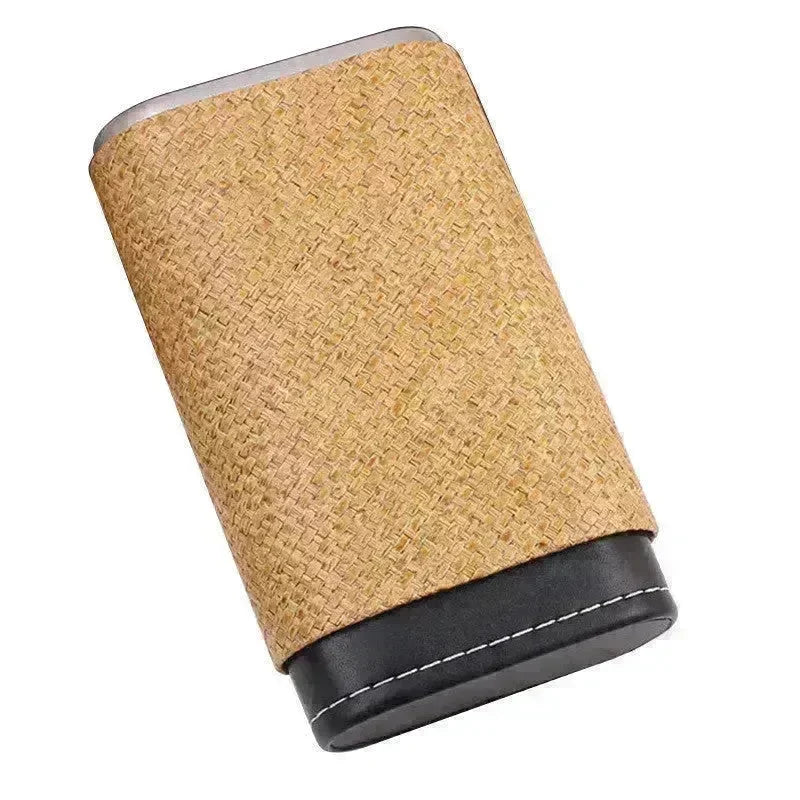 Portable Travel 3 Pack Humidifying Leather Cigar Case - EX-STOCK CANADA