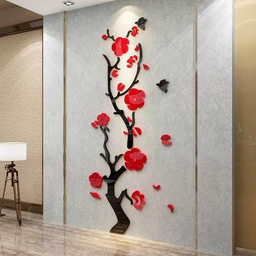 Plum Blossom Porch Decoration Wall Stickers Decals - EX-STOCK Canada
