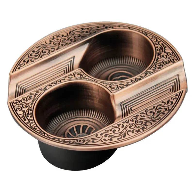 Metal Double Slot Retro Personality Ashtray - EX-STOCK Canada