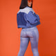 Casual Women Single Breasted Lapel Oversized Crop Denim Jacket - EX-STOCK Canada
