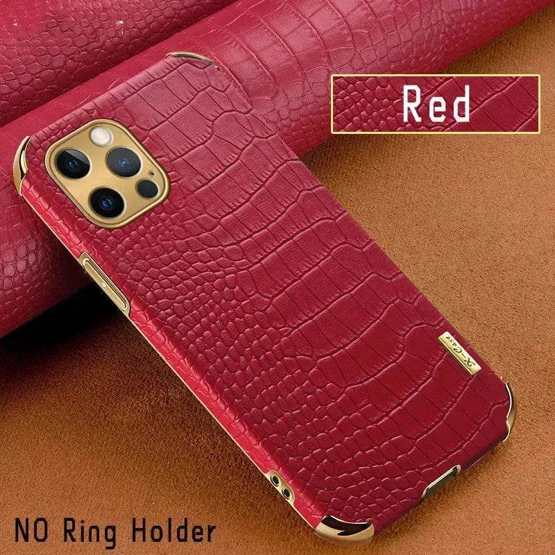 Crocodile skin Leather iphone case Apple Phone Protective Case - EX-STOCK Canada