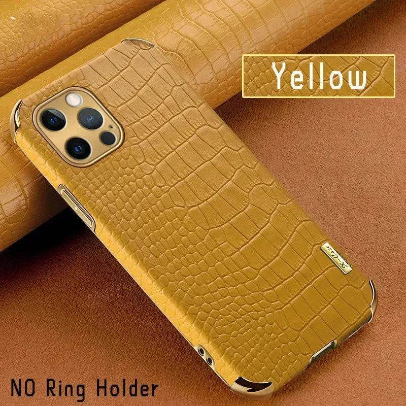 Crocodile skin Leather iphone case Apple Phone Protective Case - EX-STOCK Canada