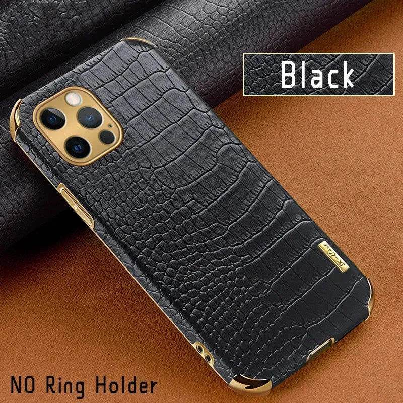 Crocodile skin Leather iphone case Apple Phone Protective Case - EX-STOCK Canada