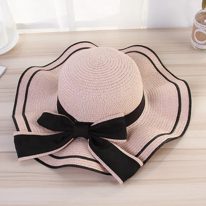 Chapeau de soleil d'été Femmes chapeaux de paille