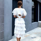 2pcs Summer White Vacation Resort Beach Outfit set summer fashion - EX-STOCK Canada