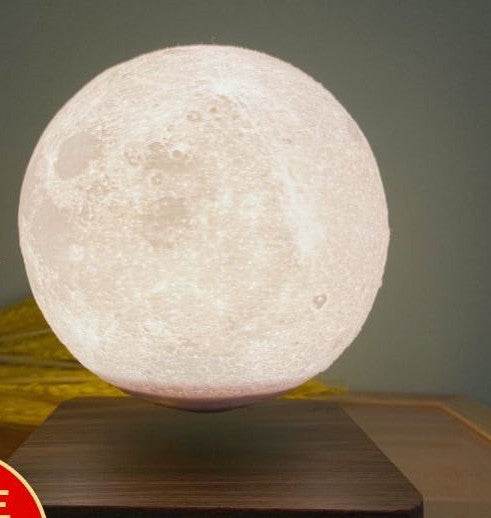 Magnetic Levitation Table Lamp Moon Light 3D Printing Planet Night Light - EX-STOCK Canada