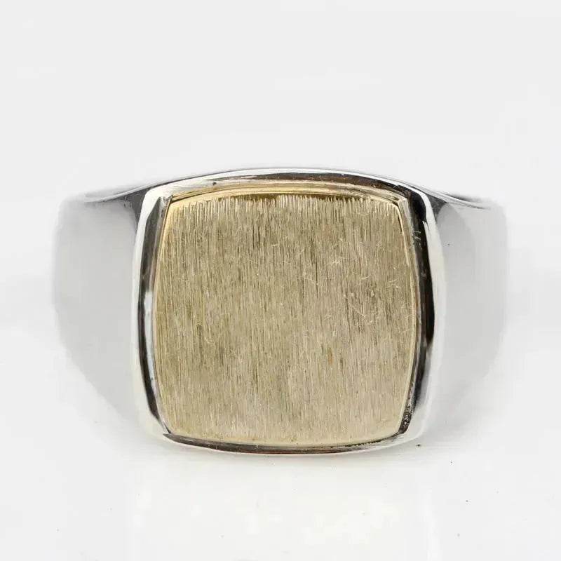 European And American Simple Gold Brushed Men'S Ring Middle East Foreign Trade Fashion Men'S Ring Jewelry - EX-STOCK Canada