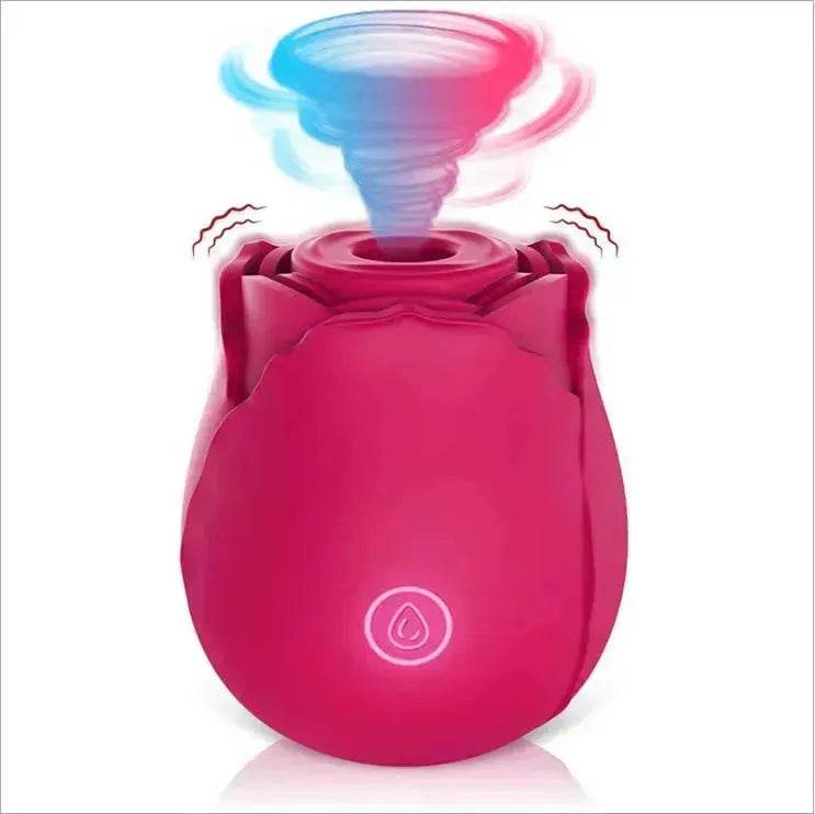 Rose Sec Sucking Tongue Licking Vibrating Toy Rose Toy for Women - EX-STOCK Canada