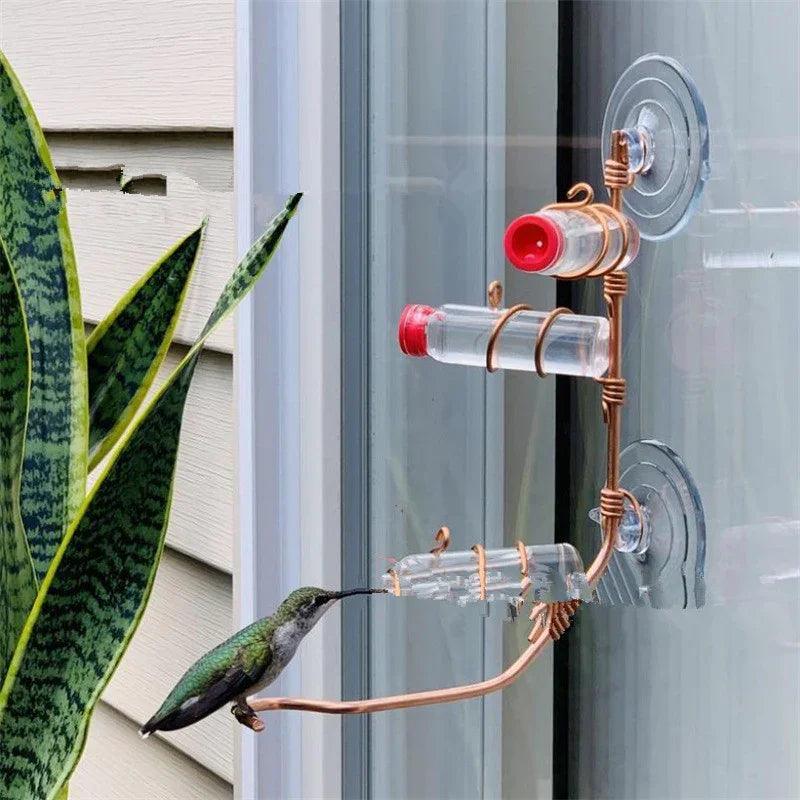 Garden Bird Feeder Supplies Hummingbird Feeder Drinker Suction Cup Easy To Clean Deck Garden Decor Bird Feeders for Wild Birds EX-STOCK Canada