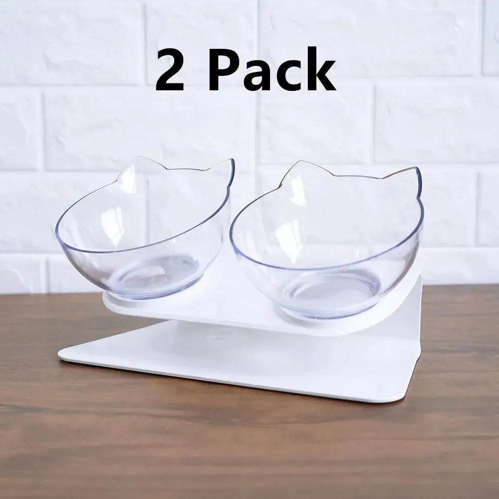 Elevated Double Food Bowl for Pets Cat Dog Food and water Bowl - EX-STOCK Canada