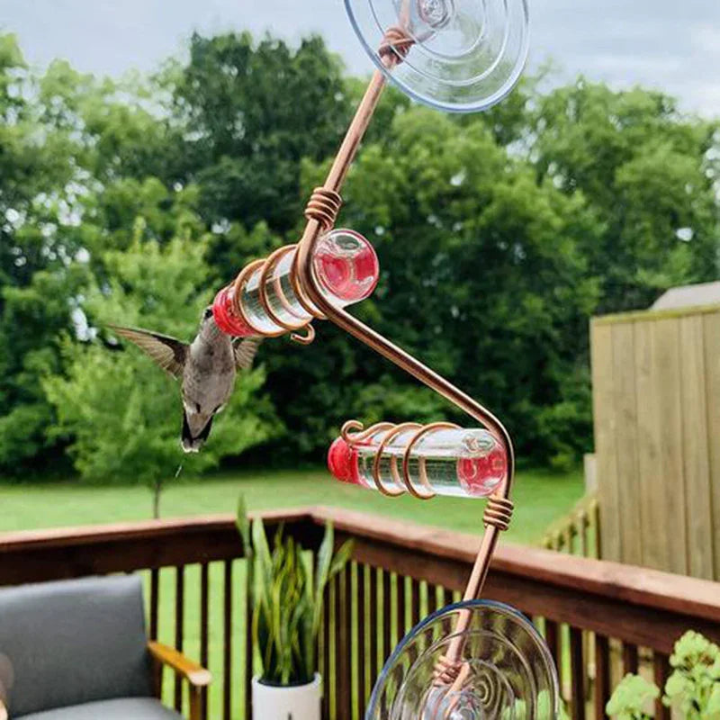 Garden Bird Feeder Supplies Hummingbird Feeder Drinker Suction Cup Easy To Clean Deck Garden Decor Bird Feeders for Wild Birds EX-STOCK Canada