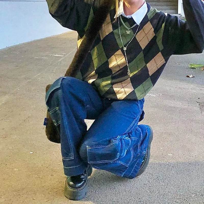 Women's High-waist Casual Trousers With Pocket Drape Bootcut Jeans - EX-STOCK Canada