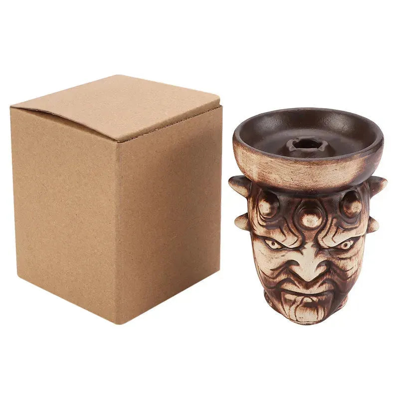 Hookah Accessories Ceramic Pot Single Hole Hookah Ceramic Smoke Bowl - EX-STOCK CANADA