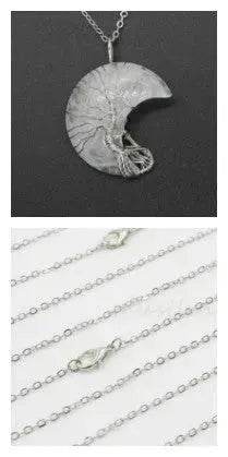 Natural Crystal Moon Pendant for Men and Women - EX-STOCK Canada