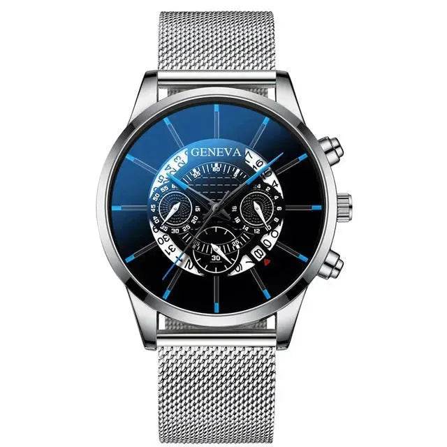 Mesh Strap Quartz Watch Alloy Business Calendar Men's Watch - EX-STOCK Canada