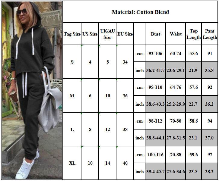 2pcs unisex Drawstring Hoodie Sport suit Athleisure wear - EX-STOCK Canada
