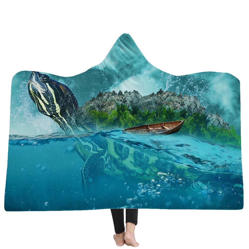 Neuer Kapuzen-Deckenponcho Dickere Decke Kapuzen-Decke ZuhauseEX-STOCK Canada