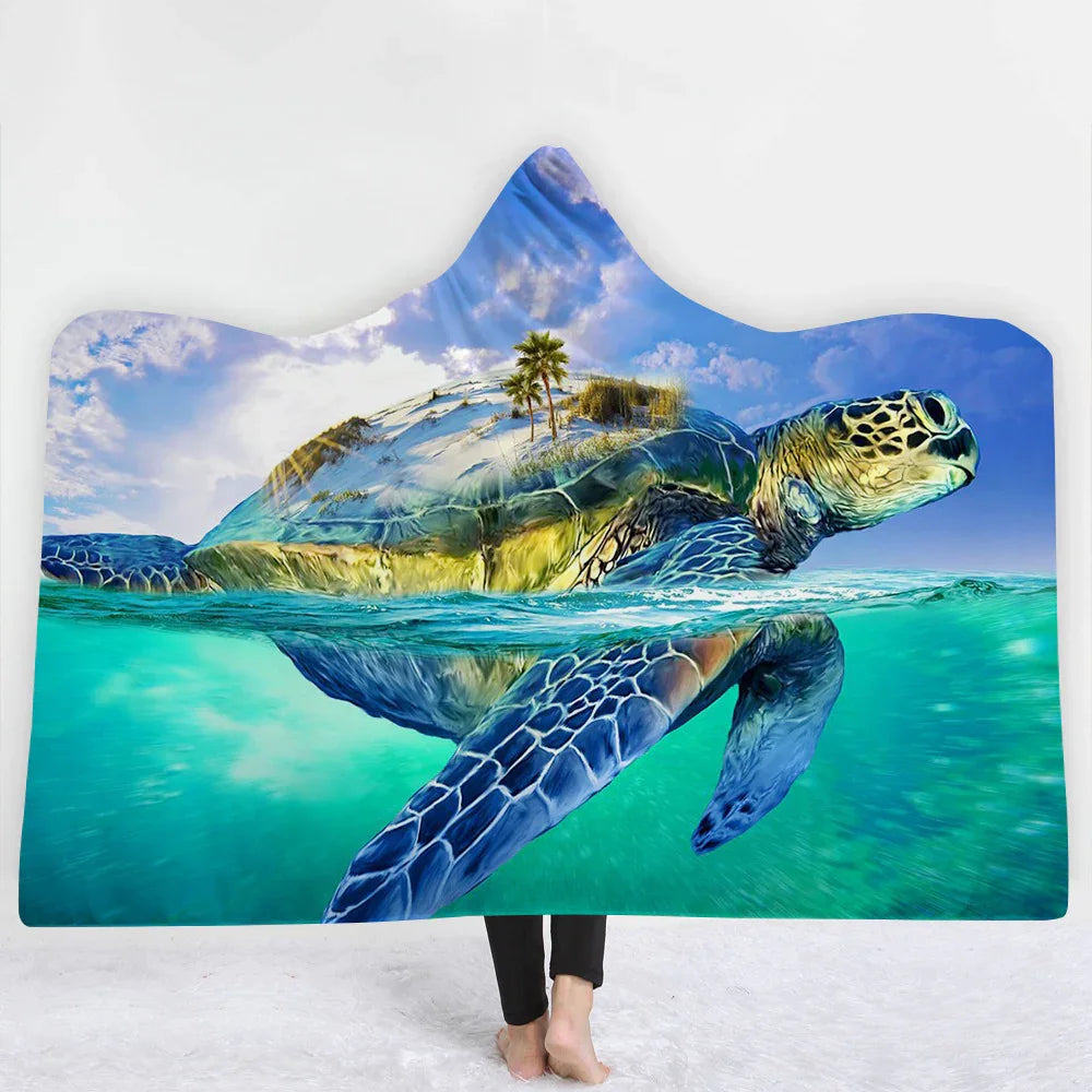 Hooded Blanket Cloak Blanket Thick Blanket EX-STOCK Canada