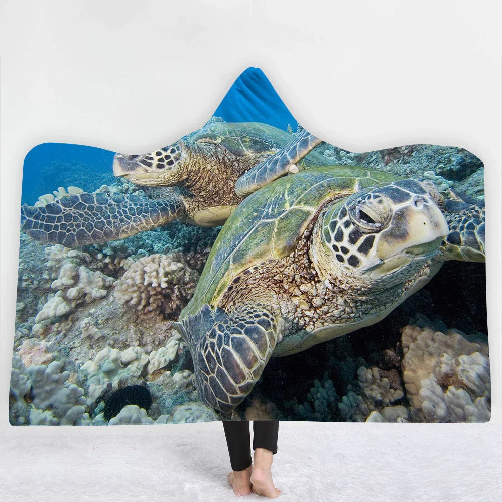 Hooded Blanket Cloak Blanket Thick Blanket EX-STOCK Canada