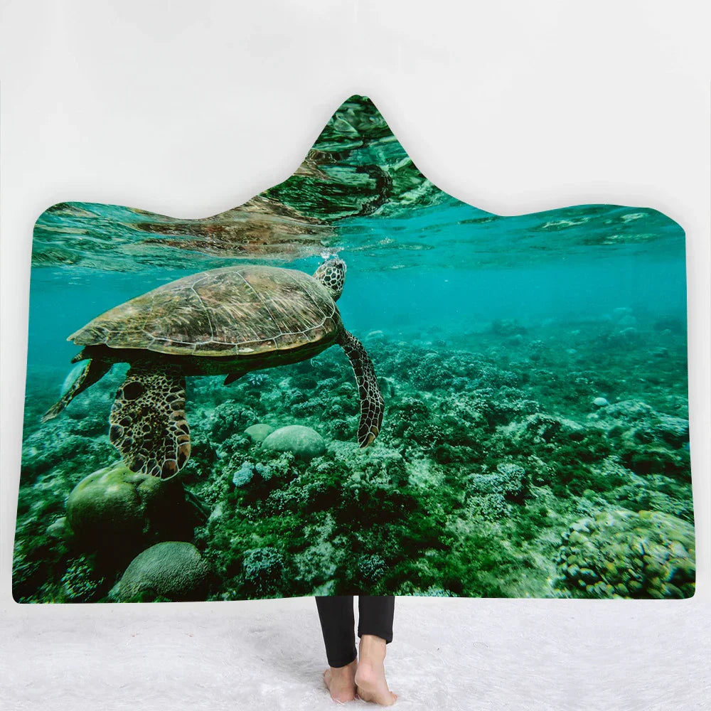 Hooded Blanket Cloak Blanket Thick Blanket EX-STOCK Canada