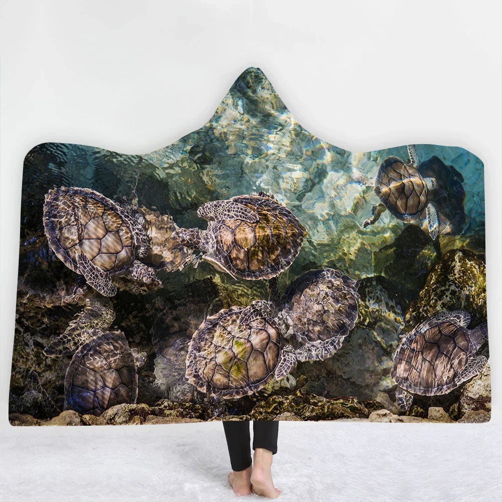 Hooded Blanket Cloak Blanket Thick Blanket EX-STOCK Canada