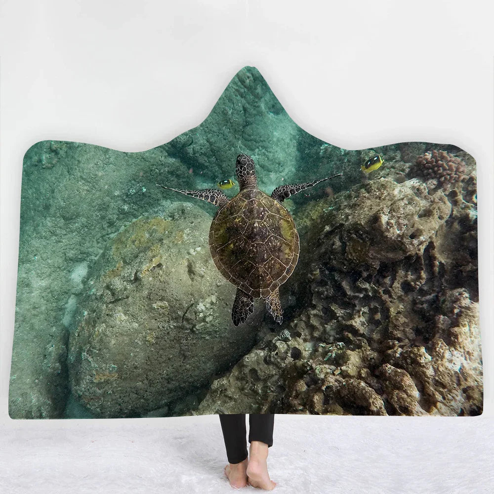 Hooded Blanket Cloak Blanket Thick Blanket EX-STOCK Canada