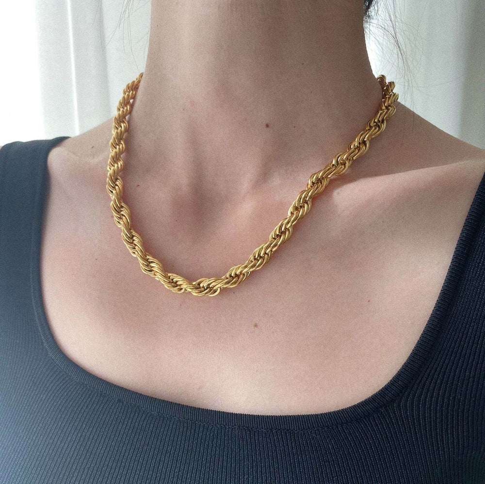 Romeo Twisted Rope Chain Necklace women - EX-STOCK Canada