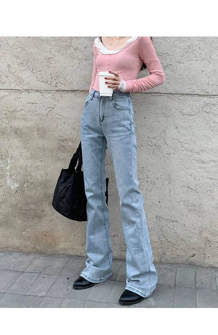 Stretch High Waist Bootcut Women's Jeans - EX-STOCK Canada