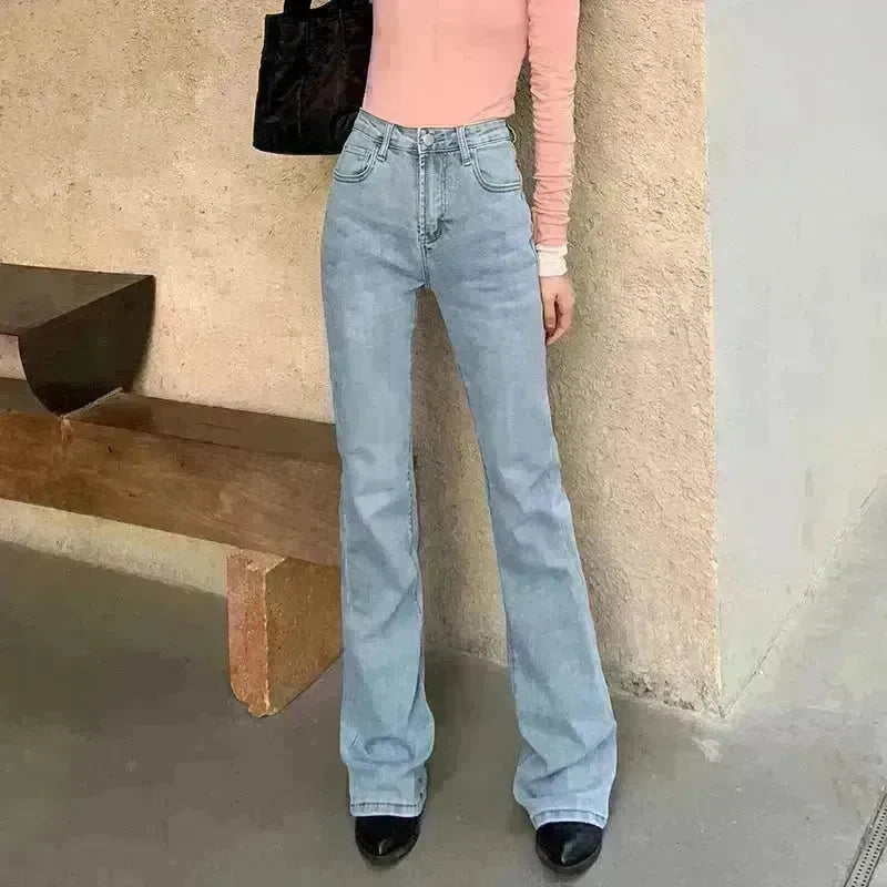 Stretch High Waist Bootcut Women's Jeans - EX-STOCK CANADA