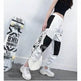 High Waist Letter Spliced Summer Street Cargo Pants Women - EX-STOCK Canada