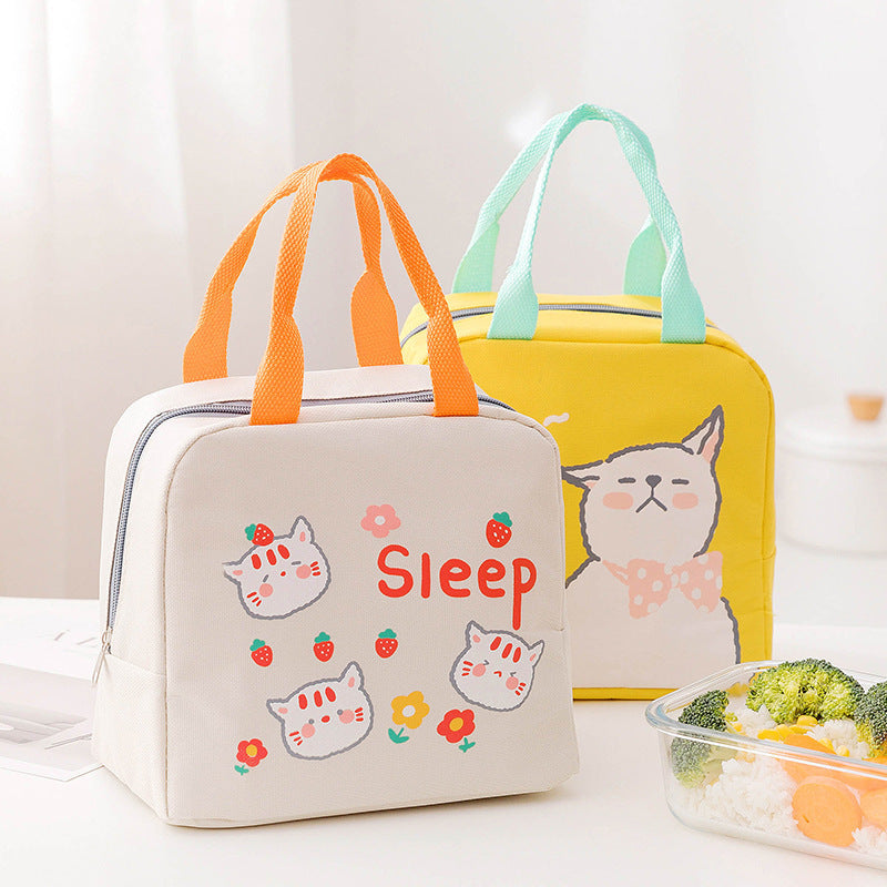 Cartoon Insulated Lunch Bag Zipper Lunch Bag EX-STOCK