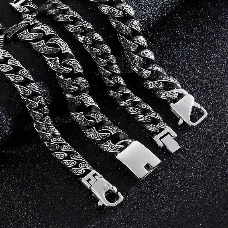 Link Chain Bracelet Punk Stainless Steel - EX-STOCK Canada