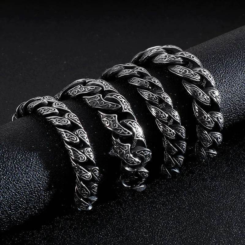 Link Chain Bracelet Punk Stainless Steel - EX-STOCK Canada