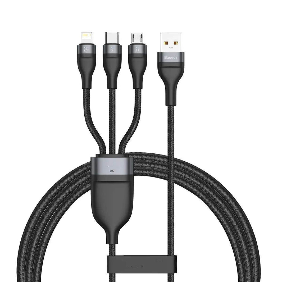 Fast Charging Data Cable USB Three-port Mobile Phone Charging Cable - EX-STOCK Canada