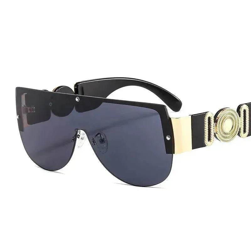 Personalized Semicircle One Piece Metal Half Frame Sunglasses Futuristic Outdoor Sunglasses For Men And Women - EX-STOCK Canada