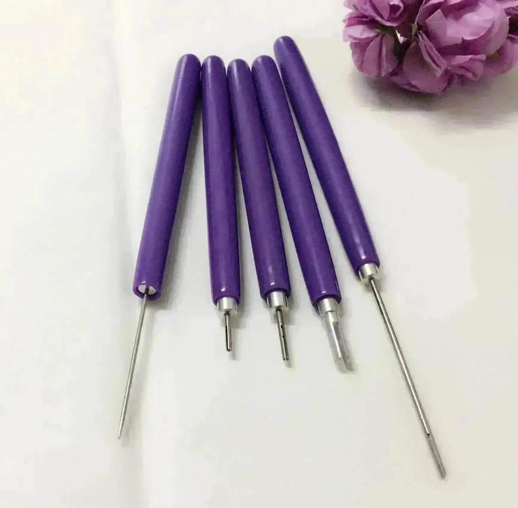 Rullo di carta Quilling da 5 pezzi Penna di carta da traino lungo e corto.