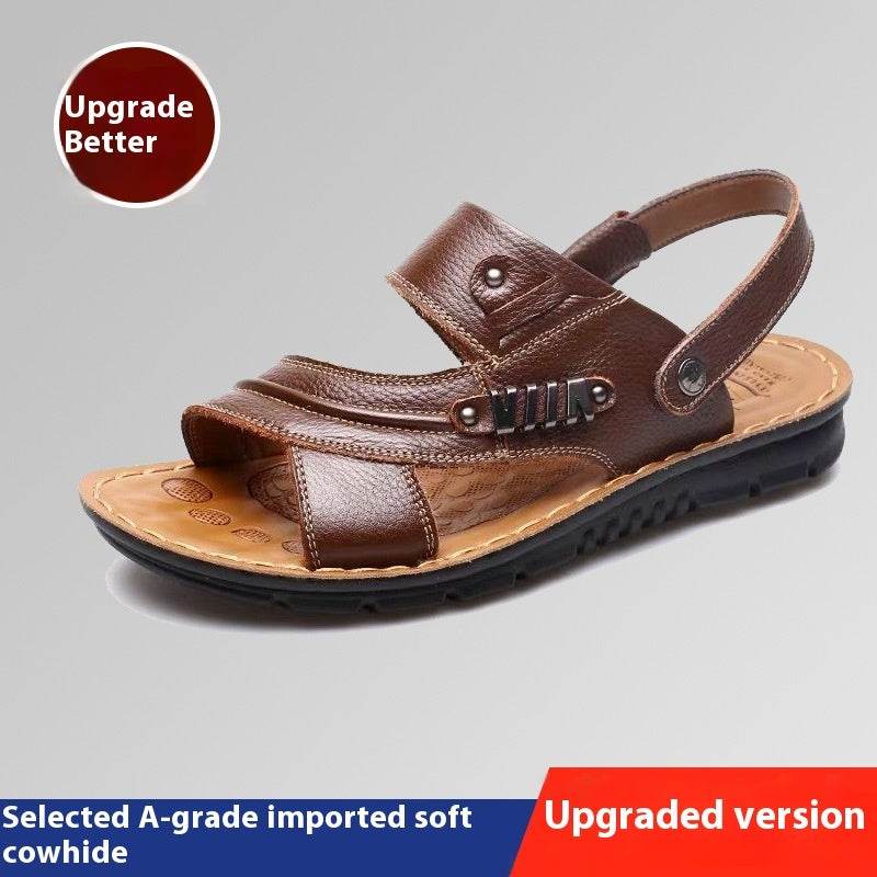 First Layer Cowhide Men's Sandals Summer Genuine Leather Sandals  EX-STOCK CANADA