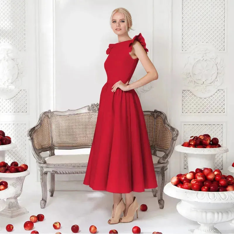 11 colors women's summer dress Vintage sleeveless elegant and Sexy dress, wedding party, dress Women dresses - EX-STOCK CANADA