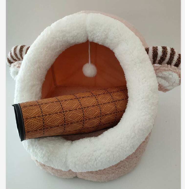 Litière pour chat domestique litière fermée chenil pour chat hiver plus veloursEX-STOCK Canada