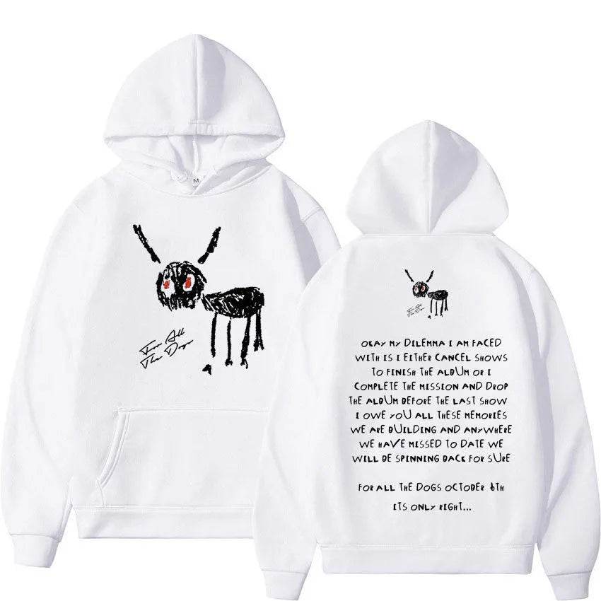 Rapper Drake For All The Dogs Letter Unisex Hoodie Sweatshirt - EX-STOCK Canada