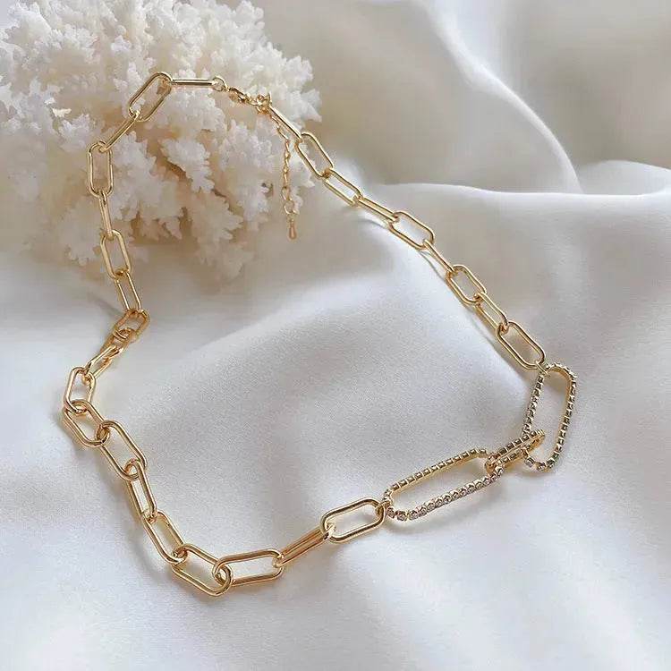 Cold Wind Zircon Gold Chain Necklace for women - EX-STOCK Canada