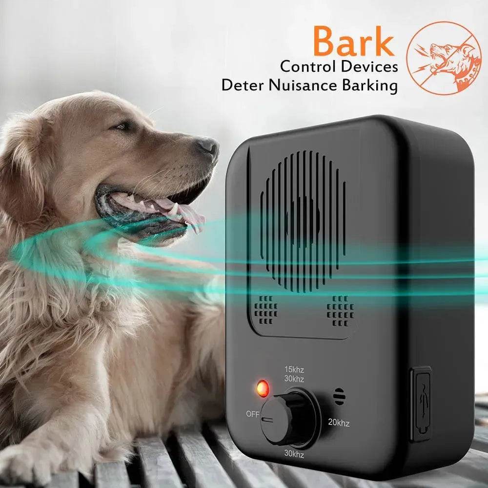Dog Ultrasonic Anti Barking Control Device Deterrent Training Device set - EX-STOCK Canada
