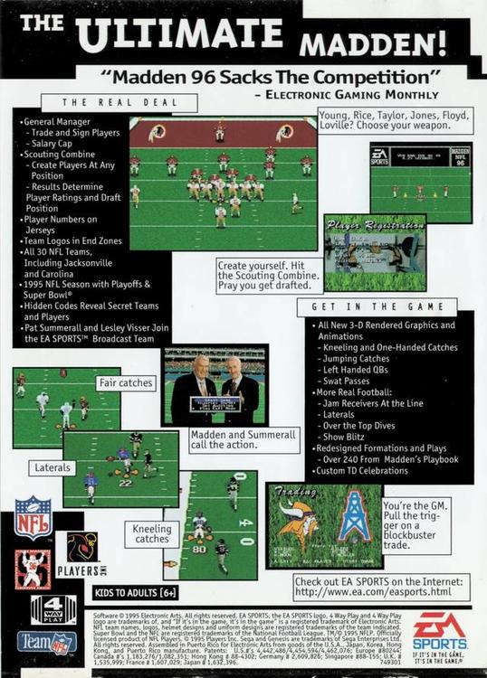 Madden NFL 96