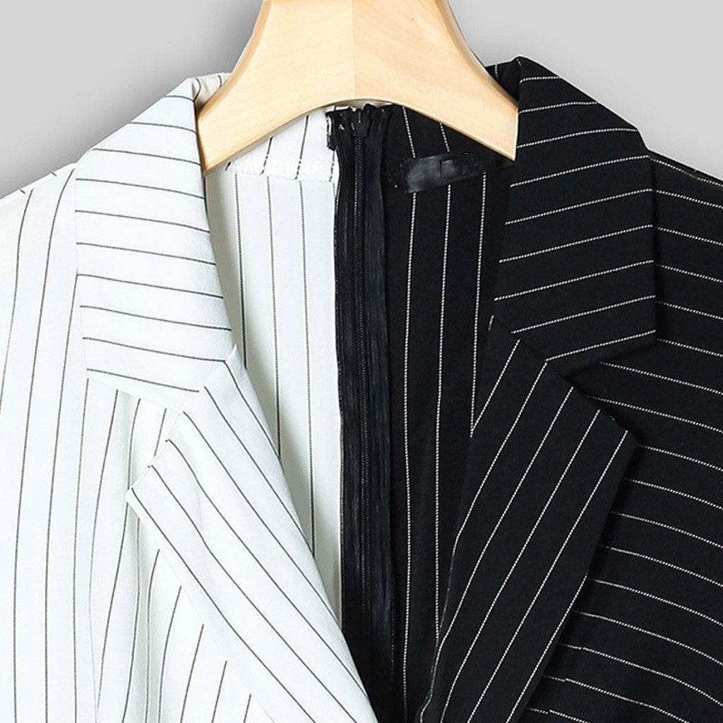 Fashion Suit Women Blazer Dress Turn Down Neck Long Sleeve - EX-STOCK Canada