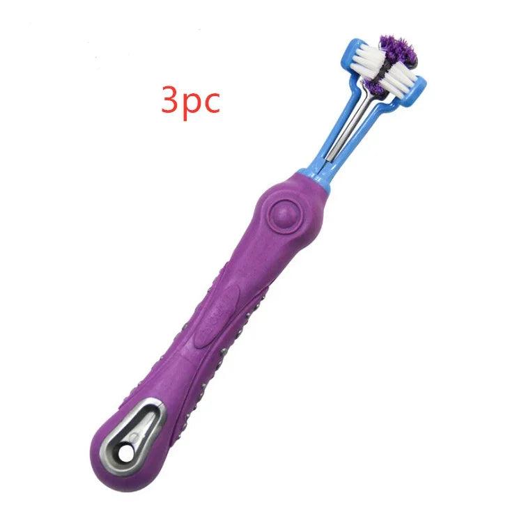 Three Sided Pet Toothbrush Dog Brush Bad Breath Tartar Teeth Care EX-STOCK Canada