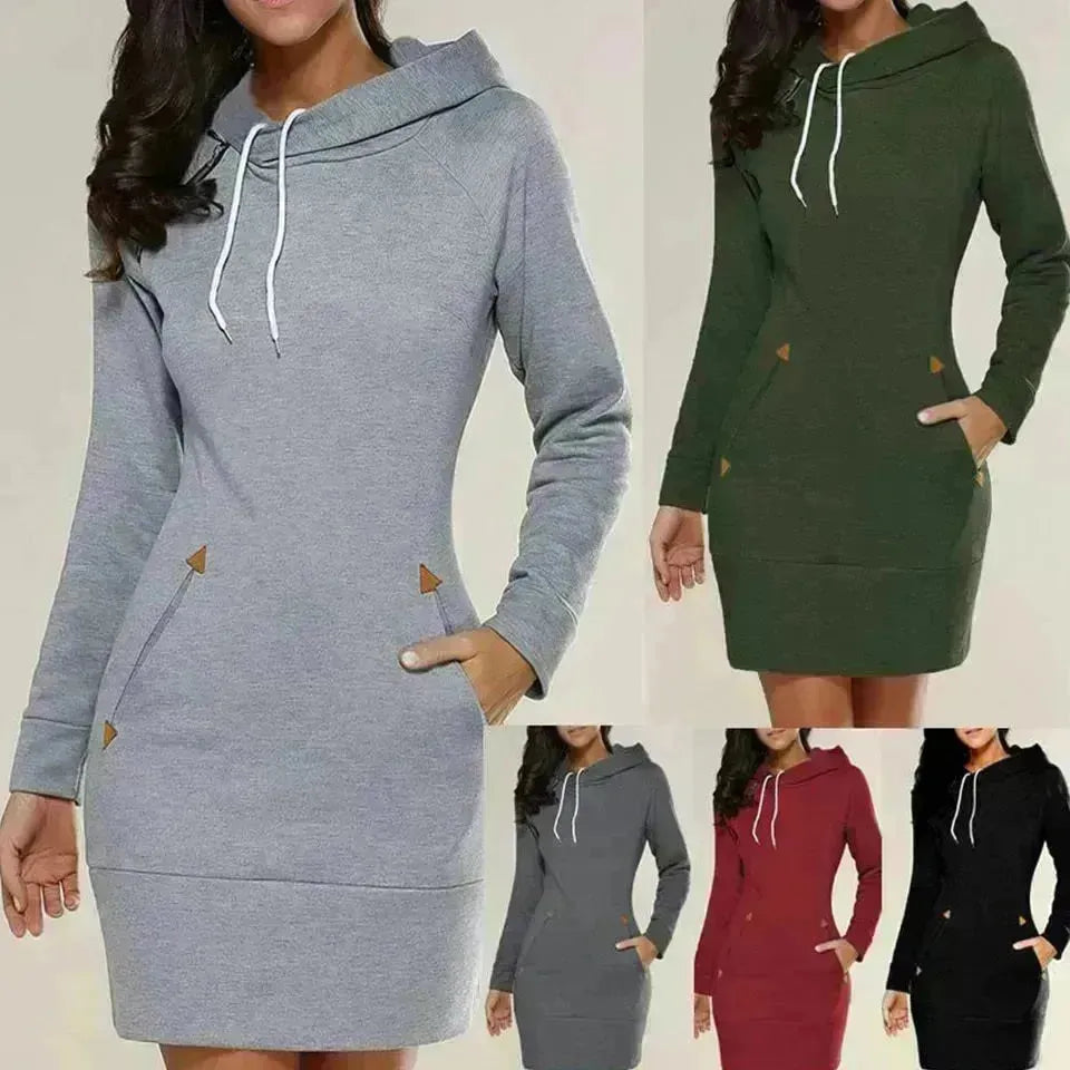 Femmes à capuche à capuche à capuchon à capuchon en milieu de longueur