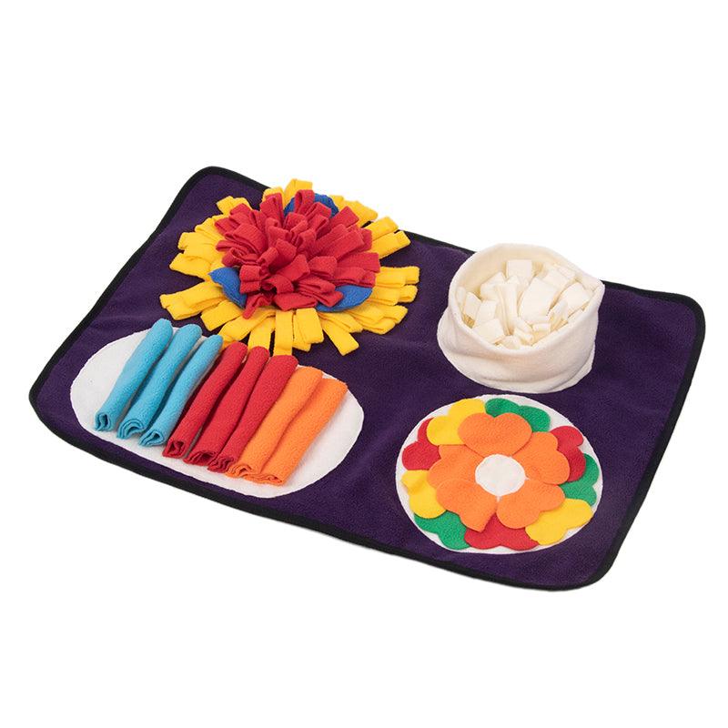 Tappetino interattivo per cani Italian Feast Snuffle Mat, incoraggia le abilità naturali di ricerca del cibo, resistente e lavabile in lavatrice, adatto per cani grandi, medi e piccoli